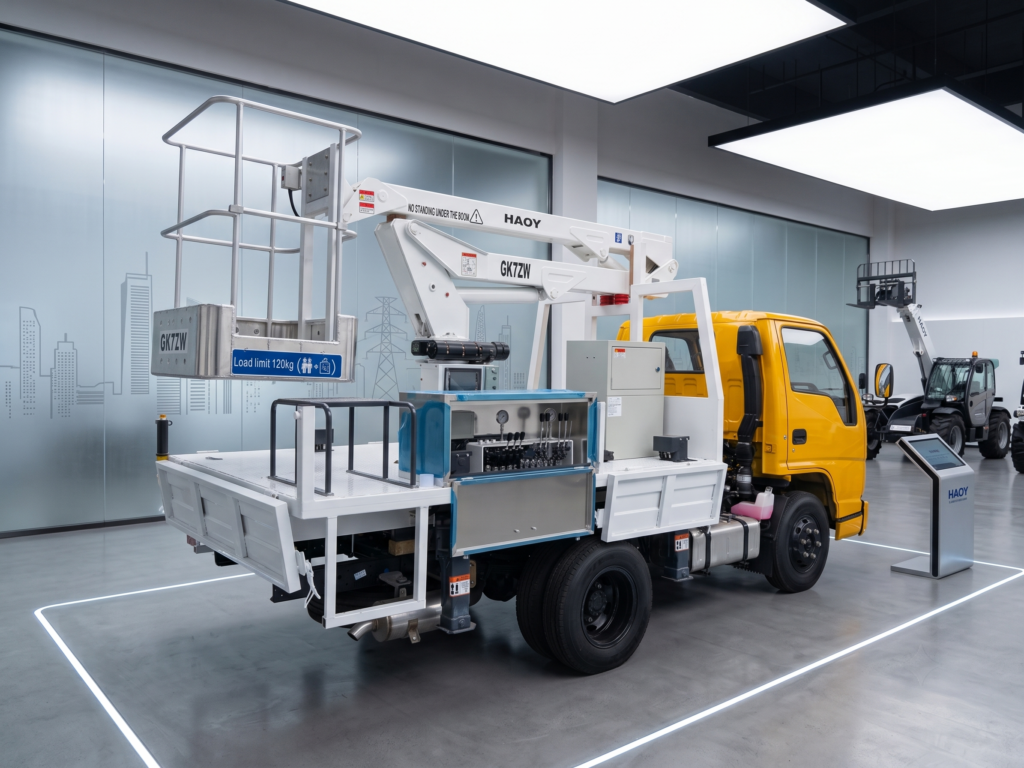 The most compact aerial work platform