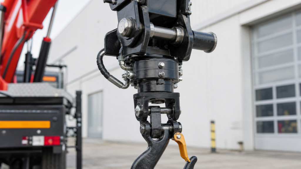 Truck-mounted crane quick-rotor joint