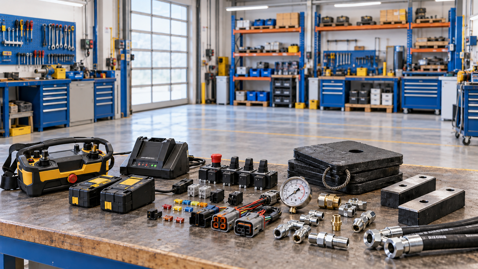 remote control and outrigger spare parts for truck mounted crane