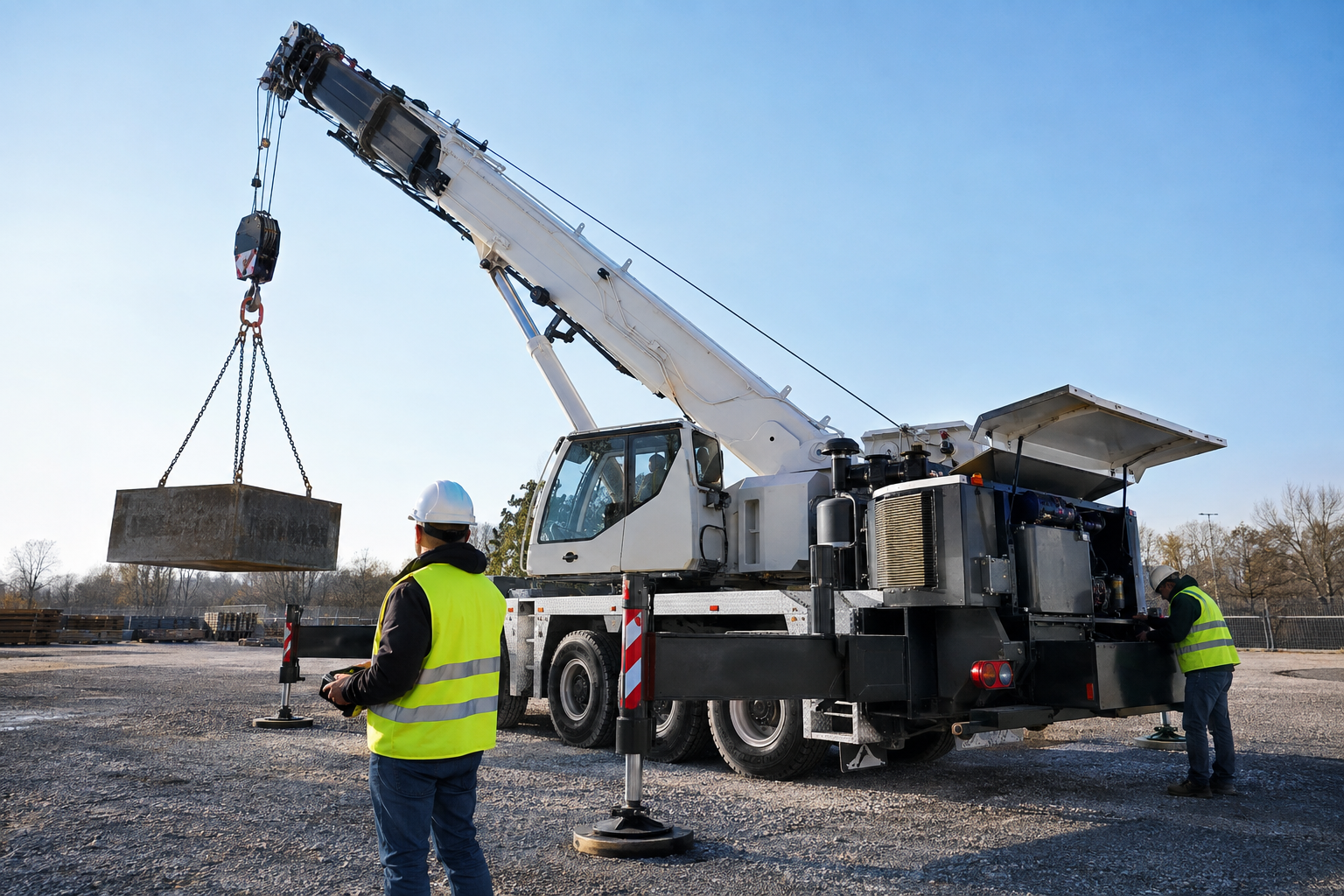 wireless remote control truck mounted crane hydraulic operation